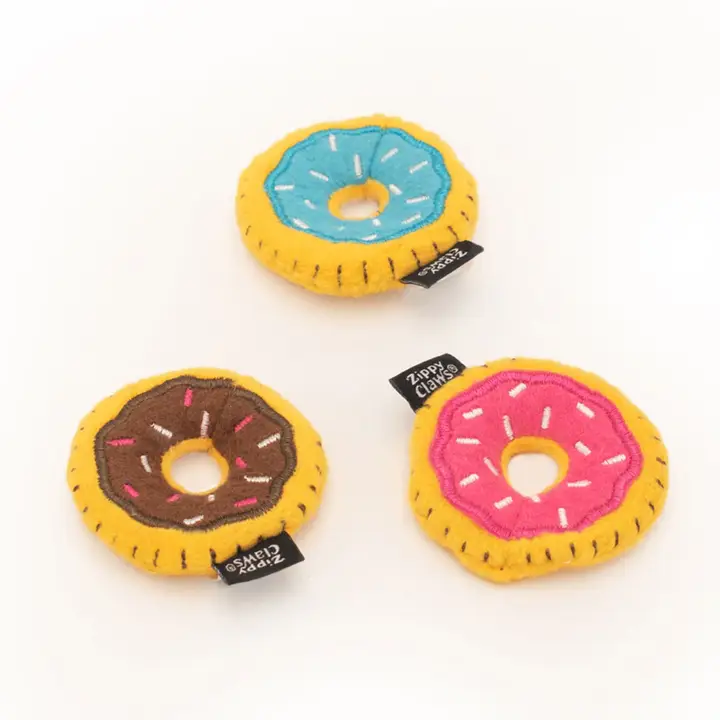 Zippyclaws Mini Donutz cat toy 3-pack